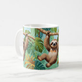 Faultier auf einem Baum Kaffeetasse (Vorderseite Links)