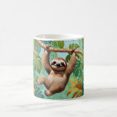 Faultier auf einem Baum Kaffeetasse (Mittel)