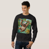 Faultier auf einem Baum Sweatshirt (Vorne ganz)