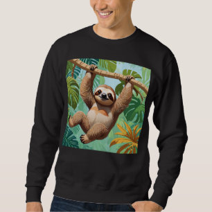 Faultier auf einem Baum Sweatshirt