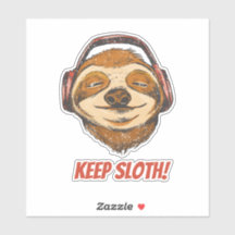Faultier Behalte Ruhe im Chillin Vintagen Sloth Mo