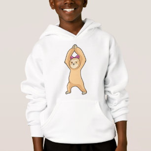 Faultier beim Sport in der Fitness Hoodie