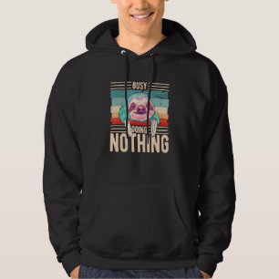 Faultier - Beschäftigt mit Nichts tun - Büro Sprüc Hoodie