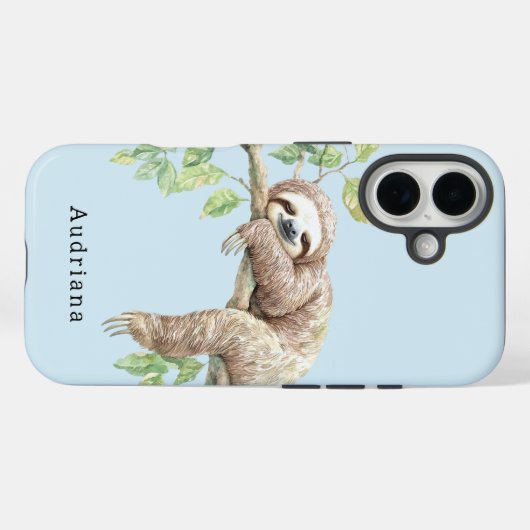 Faultier Case-Mate iPhone Hülle (Rückseite (Horizontal))