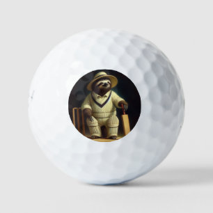 Faultier-Cricketspieler Golfball