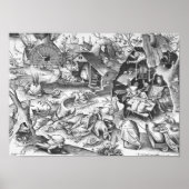 Faultier (Desidia), die sieben Toten Sünden Poster (Vorne)