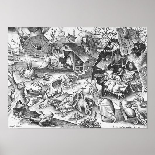 Faultier (Desidia), die sieben Toten Sünden Poster (Vorne)