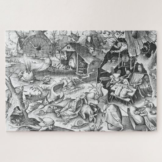 Faultier (Desidia), die sieben Toten Sünden Puzzle (Horizontal)