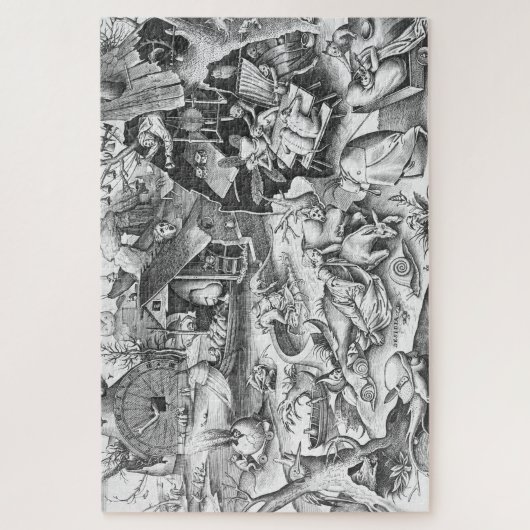 Faultier (Desidia), die sieben Toten Sünden Puzzle (Vertikal)