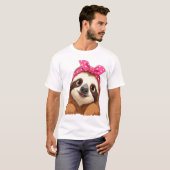 Faultier Design Faultier T-Shirt (Vorne ganz)