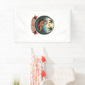 Faultier Dinosaur Vintage Retro-Fahrt Grafik Banner (Insitu)
