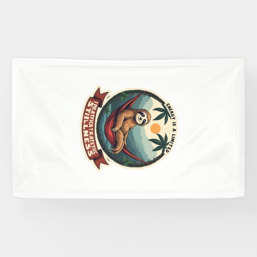Faultier Dinosaur Vintage Retro-Fahrt Grafik Banner (Horizontal)
