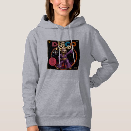 Faultier Disco-Diva Hoodie (Vorderseite)