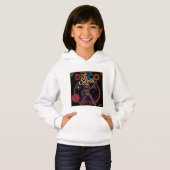 Faultier Disco-Diva Hoodie (Vorne ganz)
