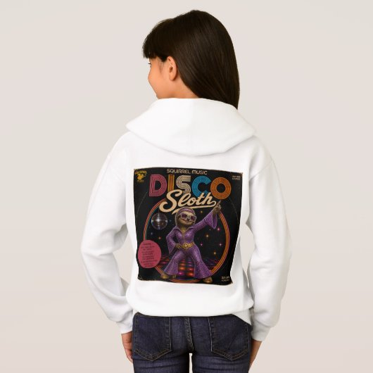 Faultier Disco-Diva Hoodie (Schwarz voll)