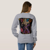Faultier Disco-Diva Sweatshirt (Schwarz voll)