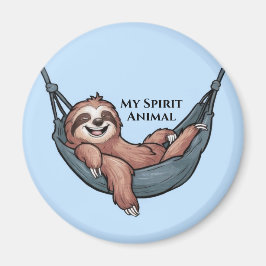 Faultier entspannt magnet
