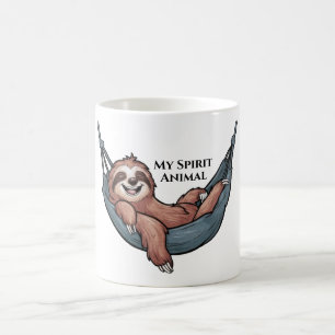 Faultier Entspannung Kaffeetasse