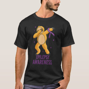 Faultier Epilepsie-Bewusstsein Lila Bewusstseins-S T-Shirt