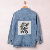 Faultier fährt Fahrrad Jeansjacke (Hangar)