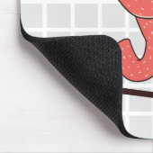 Faultier fährt Roller Grid-Mauspad Mousepad (Ecke)