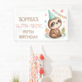 Faultier Faultier-tastische Kindergeburtstag Banner (Insitu)