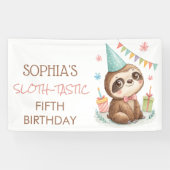 Faultier Faultier-tastische Kindergeburtstag Banner (Horizontal)