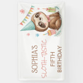Faultier Faultier-tastische Kindergeburtstag Banner (Vertikal)