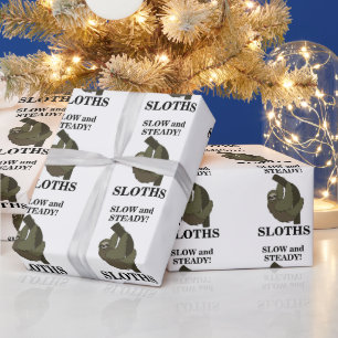 Faultier Faultiere Langsam Und Beständig Lustiges Geschenkpapier