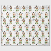 Faultier Feiertage Anpassen Geschenkpapier (Flach)