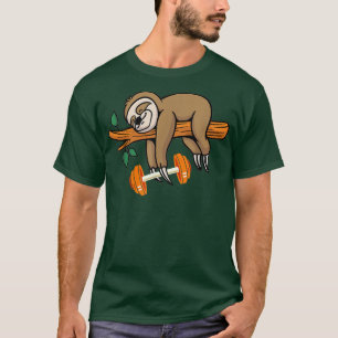 Faultier Fitnessstudio Training Fitness Motivation T-Shirt