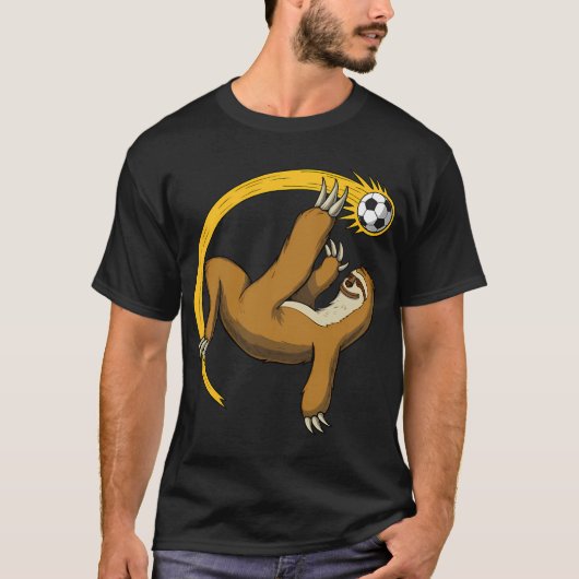 Faultier-Fußballspieler T-Shirt (Vorderseite)