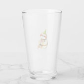 Faultier-Geburtstagsgeschenk süß lustig glückliche Glas (Rückseite)