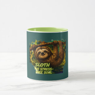 Faultier gegen Stress, Free Soul Tasse