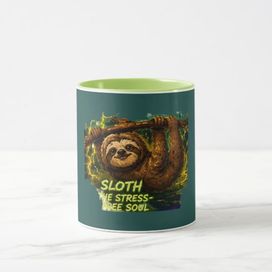 Faultier gegen Stress, Free Soul Tasse (Zentrum)