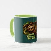 Faultier gegen Stress, Free Soul Tasse (Vorderseite Links)