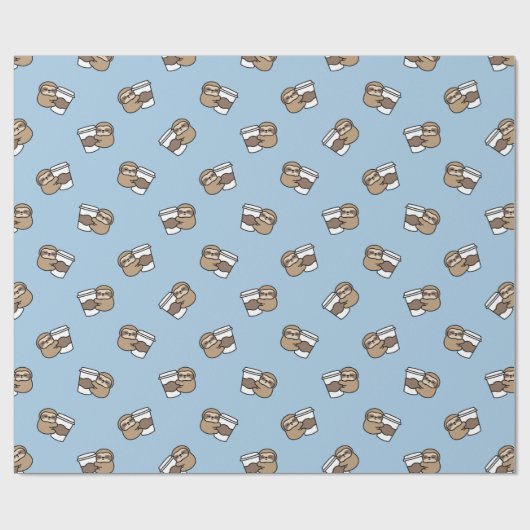 Faultier Geschenkpapier (Flach)