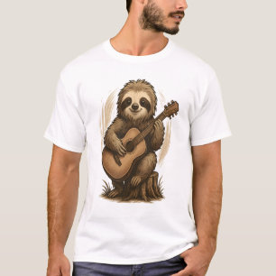 Faultier Gitarre spielend T-Shirt