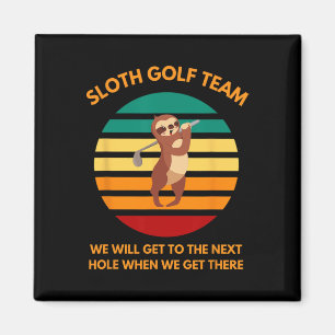 Faultier Golf Team Langsame Golfer Lustige Golf Fa Magnet