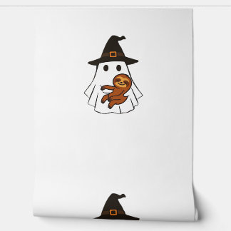 Faultier Halloween Geist Hexenhut Tierliebhaber Ju Tapete