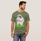 Faultier-Halloween-Mumie T-Shirt (Vorne ganz)