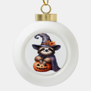 Faultier Halloween-Outfit Classic T-Shirt Keramik Kugel-Ornament