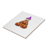 Faultier Halloween Premium T-Shirt Fliese (Seite)