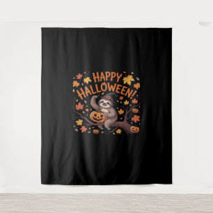 Faultier Halloween-Tag Oversized T-Shirt Wandteppich