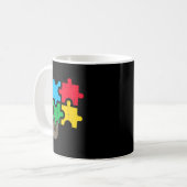 Faultier-Hängespiel Süße Autismus-Bewusstsein Männ Kaffeetasse (Vorderseite Links)