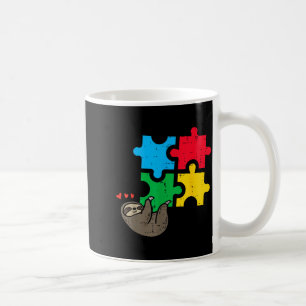 Faultier-Hängespiel Süße Autismus-Bewusstsein Männ Kaffeetasse