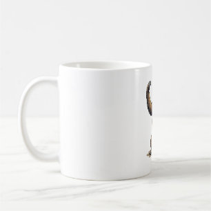 Faultier-Holzschnitt Vintage-Wildlife-Shirt 2 Kaffeetasse