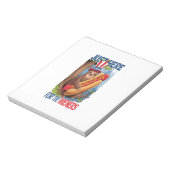 Faultier Hot Dog 4. Juli BBQ Notizblock (Rotiert)