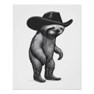 Faultier Howdy Faultier Poster