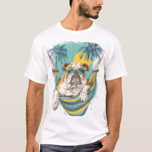 Faultier Hund � Fauler Lustiger Welpe T-Shirt